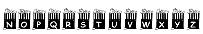 KR Popcorn Time! Font UPPERCASE