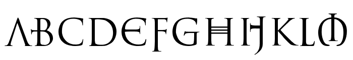 L'Elf Noir du Mal Normal Font UPPERCASE