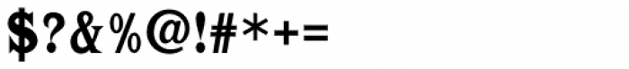 Latin Bold Condensed Font OTHER CHARS