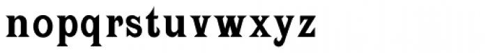 Latin Bold Condensed Font LOWERCASE
