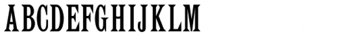 Latin Elongated Font UPPERCASE