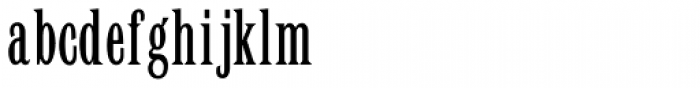 Latin Elongated Font LOWERCASE