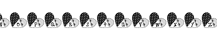 LCR Works of Heart Font UPPERCASE