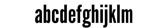 League Gothic Regular Font LOWERCASE