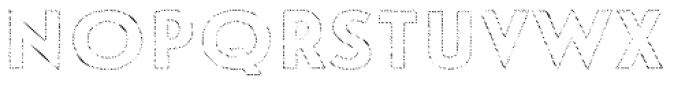 Le Havre Hand Outline Dot Font UPPERCASE