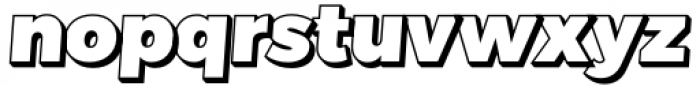 Leafco Shadow Regular Italic Font LOWERCASE