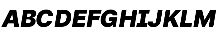 LinikSans-BlackItalic Font UPPERCASE