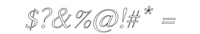 Linux Biolinum Outline Italic Font OTHER CHARS