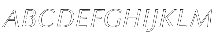 Linux Biolinum Outline Italic Font UPPERCASE