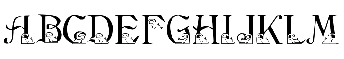 LMS Stalking Kitten Font UPPERCASE