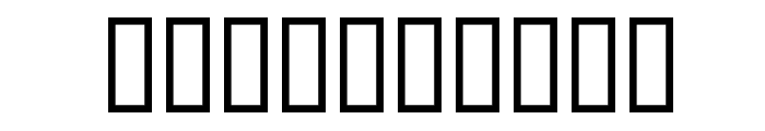LowEngravedCapsHollow Font OTHER CHARS