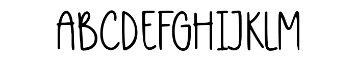 Luckymoon Font UPPERCASE
