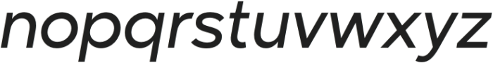 Madani Oblique otf (400) Font LOWERCASE