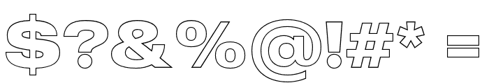 MADEOuterSansOutlineAlt-Bold Font OTHER CHARS