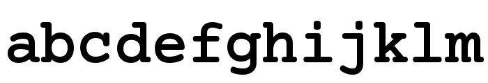 Mechanical Bold Font LOWERCASE