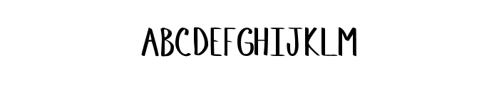 Memos Hand Font UPPERCASE