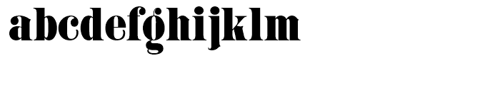 Mega Regular Font LOWERCASE