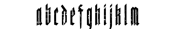MiguelSangotischGrungeze Font LOWERCASE