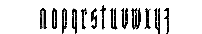 MiguelSangotischGrungeze Font LOWERCASE