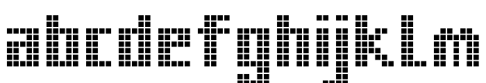 MK Zodnig Square Font LOWERCASE