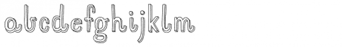 Mr Happy Outline Font LOWERCASE