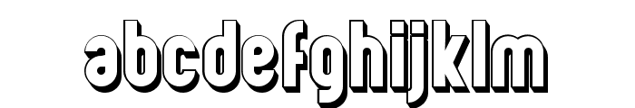 Mundo Hollow Regular Font LOWERCASE