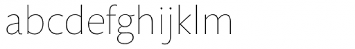 Mundo Sans ExtraLight Font LOWERCASE