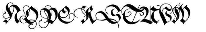 Neudoerffer Fraktur Pro Regular 3 Font UPPERCASE