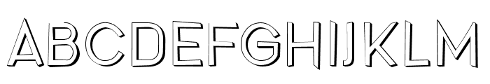Noix Hollow Regular Font UPPERCASE