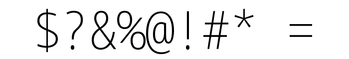 Noto Sans Mono Condensed ExtraLight Font OTHER CHARS