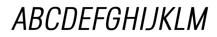Octagen Light Light Italic Font UPPERCASE