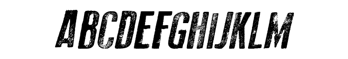 Old Press Italic Font UPPERCASE