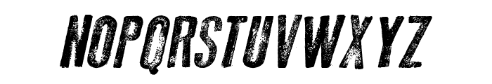 Old Press Italic Font UPPERCASE