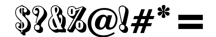 OPTIContactShadow-Agency Font OTHER CHARS