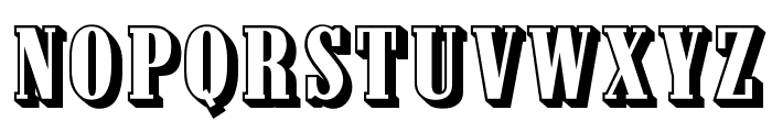 OPTIContactShadow-Agency Font UPPERCASE