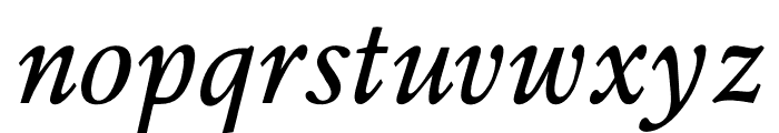 OPTIPeach-Italique Font LOWERCASE