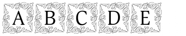 Orbi Initials Two Font LOWERCASE