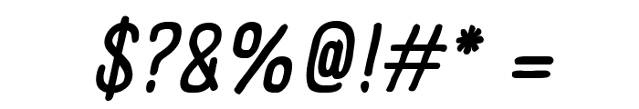 Panforte Condensed Regular Italic Font OTHER CHARS