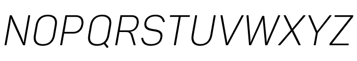 Panton Narrow-Trial Light Italic Font UPPERCASE