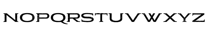Pauraque_Serif_Rough Regular Font UPPERCASE
