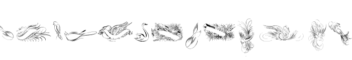 Penmanship Birds Free Font LOWERCASE