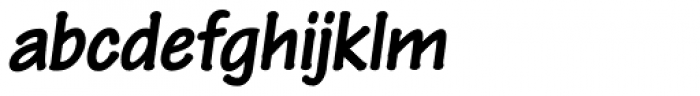 Pen Tip DT Bold Oblique Font LOWERCASE