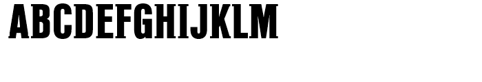 PF Fusion Slab Heavy Font UPPERCASE