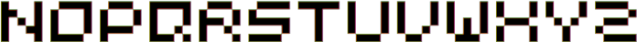 Pixelated-Arcade SVG Regular otf (400) Font UPPERCASE