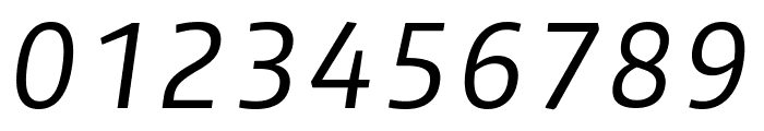 Plata Sans Italic Font OTHER CHARS