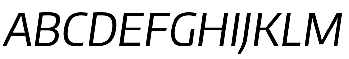 Plata Sans Italic Font UPPERCASE