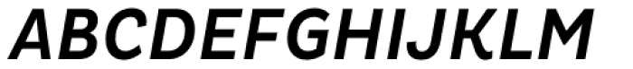 Pluto Condensed Medium Italic Font UPPERCASE