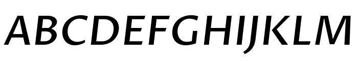 Proza Libre Medium Italic Font UPPERCASE