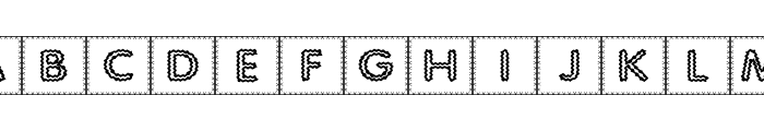 Quilted Indian Font LOWERCASE