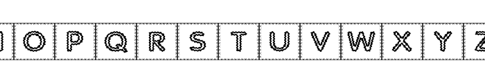 Quilted Indian Font LOWERCASE